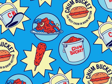 Chum Bucket pattern by Tyler Pate on Dribbble Chum Bucket, Creative Professional, Pattern Design, Bullet Journal, Drawings, Pattern, Instagram