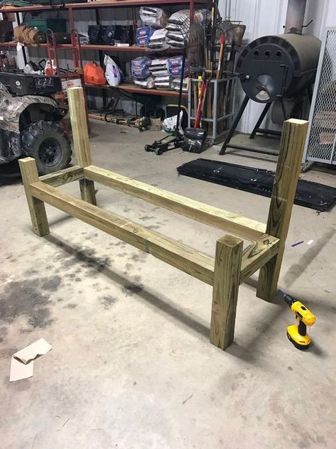 Tail Gate Bench, Tailgate Bench Diy Plans, Tailgate Bench Plans, Tailgate Bench Diy, Chevy Tailgate Bench, Tailgate Benches, Truck Tailgate Bench, Truck Furniture, Tailgate Bench