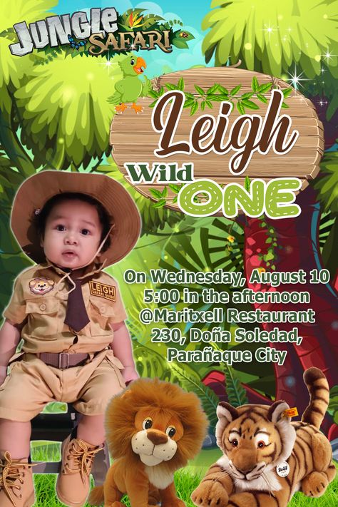 Free Safari Invitation Template Safari Invitation Template, Basketball Theme Birthday, Safari Invitation, Photoshop Templates Free, Free Calligraphy, Safari Invitations, Walt Disney Movies, Invitation Layout, Wild One Birthday Invitations