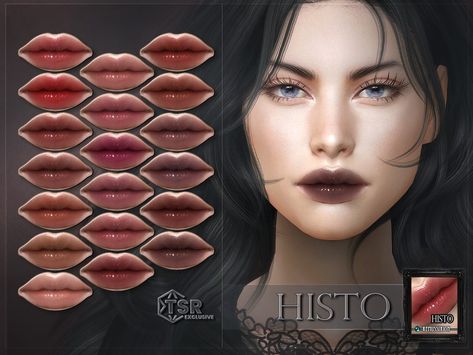 The Sims Resource - Histo Lipstick Cc Sims 4 Makeup, Makeup Cc Sims 4, Sims 4 Lipstick, Sims 4 Makeup Cc, Sims Makeup, Sim4 Cc, Cc Makeup, Pop Lipstick, Glossy Lipstick