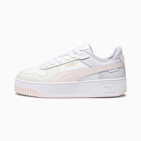 Puma Sneakers Women, Puma Carina, White Puma, Street Sneakers, Puma Cat, Legging Sport, Trainers Fashion, Cat Logo, Women Street