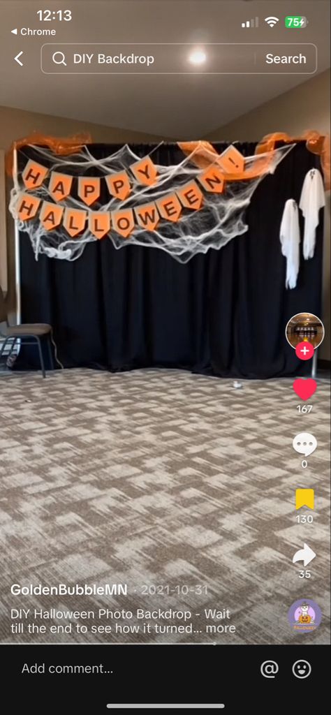 Halloween Birthday Photo Booth, Halloween Diy Backdrop Ideas, Diy Halloween Photo Backdrop Booth Ideas, Halloween Party Backdrop Diy, Halloween Photo Wall Diy, Halloween Photobooth Idea, Trunk Or Treat Vampire Theme, Halloween Photo Booth Ideas Backdrops, Photo Booth Room Ideas