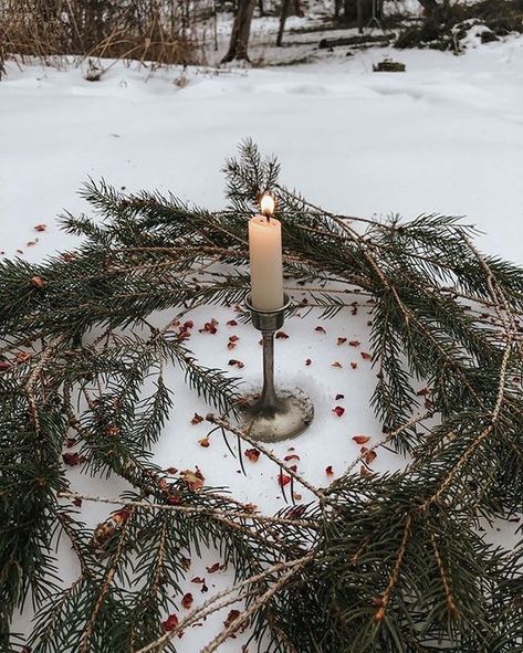 Merry Yule, Notforgotten Farm, Yule Celebration, Folk Art Embroidery, Dark Christmas, Art Embroidery, Winter Magic, Kwanzaa, Christmas Mood