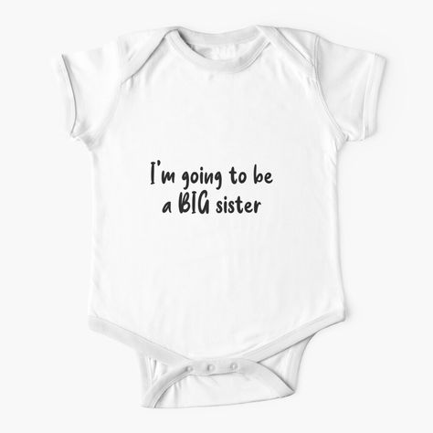 Get my art printed on awesome products. Support me at Redbubble #RBandME: https://www.redbubble.com/i/baby-onesie/I-m-going-to-be-a-big-sister-by-amberbanks1411/78517547.P5P5Q?asc=u Funny Baby Outfits, Crossed Eyes, Baby Clothes Funny, Onesie Ideas, Auntie Baby, Funny Baby Shirts, Funny Baby Onesie, Funny Baby Gifts