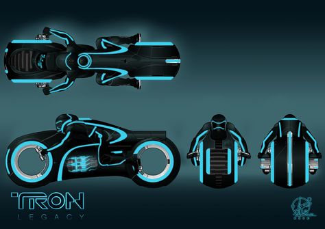 TRON: Legacy light cycle Tron Art, Tron Light Cycle, Tron Bike, Tron Uprising, Futuristic Vehicles, Light Cycle, Tron Legacy, Movie Artwork, Futuristic Motorcycle