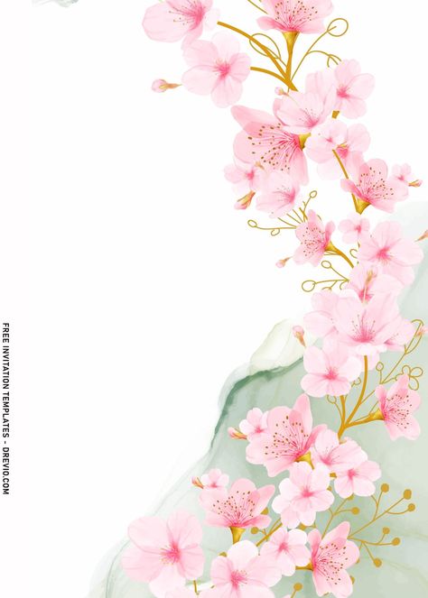 Download Cherry Blossom Digital Backgrounds, 6 Sakura Clipart Cherry Blossom Graduation Cap, Cherry Blossom Invitation Template, Cherry Blossom Quinceanera, Cherry Blossom Invitation, Cupcakes Wallpaper, Wedding Background Wallpaper, Cherry Blossom Theme, Cherry Blossom Wallpaper, Floral Invitations Template