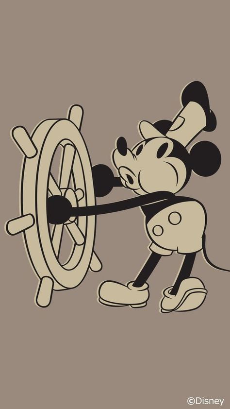 Steamboat Willie Wallpaper, Cartoons 60s, 60s Cartoons, Mickey Mouse Steamboat Willie, Mouse Character, Mouse Drawing, Travel Art Journal, Disney Imagineering, Mouse Cartoon