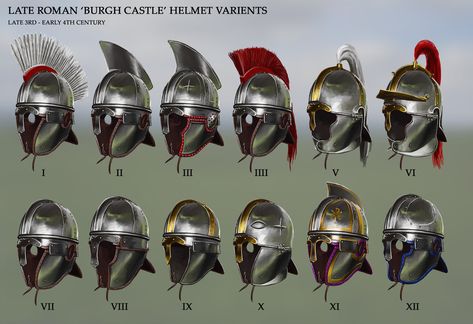 Roman Armor, Roman Helmet, Medieval Helmets, Roman Warriors, Roman Legion, Eastern Roman, Ancient Armor, Desain Quilling, Rome Antique