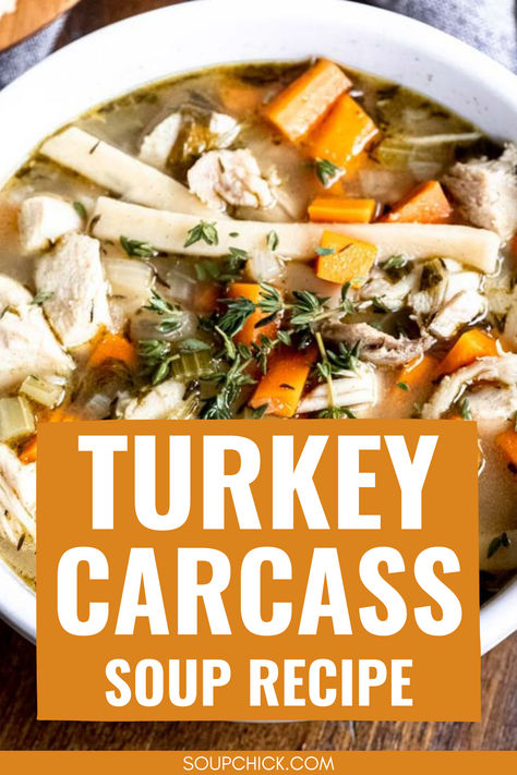 TURKEY CARCASS SOUP RECIPE How To Make Turkey Soup From Bones, Turkey Bone Soup Crockpot, Best Turkey Soup From Carcass Recipes, Turkey Bone Broth Soup, Turkey Broth From Carcass How To Make, Turkey Carcass Soup Instant Pot, Turkey And Cabbage Soup, How To Make Turkey Soup, Turkey Soup From Carcass Recipes Crock Pot