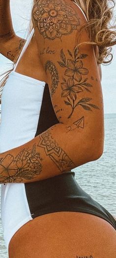 Elegant Arm Sleeve Tattoos For Women, Boho Tattoo Aesthetic, Women Sleeves Design Tattoo, Boho Tattoo Sleeve For Women, Boho Arm Sleeve Tattoo, Women’s Forearm Sleeve Tattoo, Boho Arm Tattoos For Women, Boho Sleeve Tattoos For Women, Boho Arm Tattoo