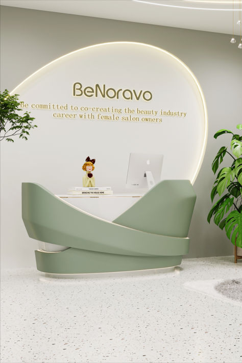 Exquisite layout can give customers a good first impression. @BeNoravo do a full set furniture for your waiting area.👏 Modern Waiting Area, Waiting Area Seating, Waiting Area Design, Dental Reception, Kids Clothing Store Design, Eyewear Store Design, Reception Desk Design, Clothing Store Design, Reception Furniture