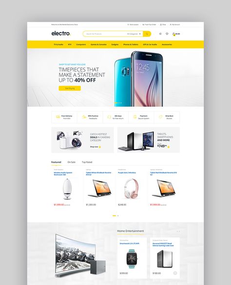 Electro Electronics Store WooCommerce Theme Cool Ecommerce Design, Ecommerce Mobile Design, Product Page Design Ecommerce, Ecommerce Web Design Product Page, Banner Web, Online Store Design, Ecommerce Web Design, Ecommerce Web, Ecommerce Website Design