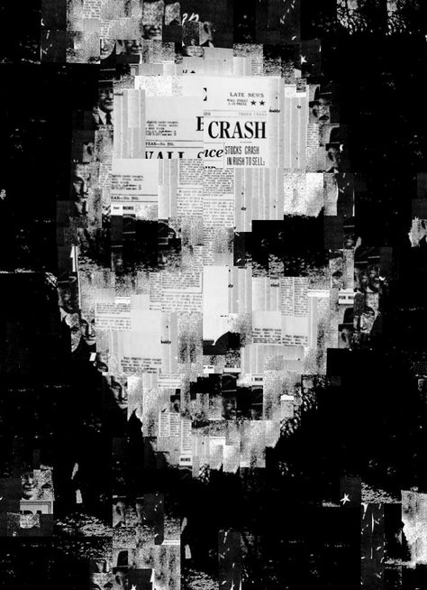 Generative portrait. Collage www.sergioalbiac.com Facebook page Collage Portrait, Newspaper Art, In The News, Glitch Art, Foto Art, Generative Art, Art Plastique, Portrait Art, Online Art Gallery