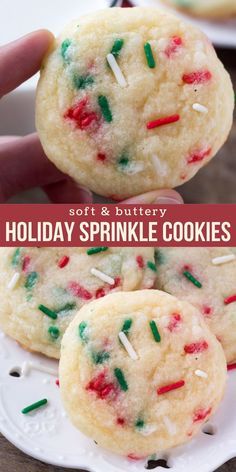 Easy Diy Hairstyles, Sprinkle Cookies Recipe, Xmas Cookies Recipes, Baking Holiday, Christmas Cookie Recipes Holiday, Holiday Baking Christmas, Cookies Holiday, Easy Christmas Cookie Recipes, Baking Christmas