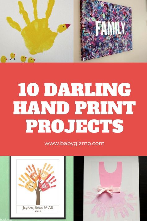 Family Hand Prints On Canvas, Family Handprint Crafts, Kids Hand Print Art, Family Hand Print Ideas, Canvas Hand Print Ideas, Hand Print Painting, Handprint Wall Art, Handprint Artwork, Grandchildren Activities