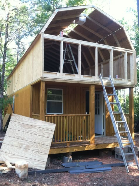 Lofted Shed House, Tiny Home Shed, Tiny Home Ideas, Shed Tiny Home, Shed Tiny House, Tiny House Village, Shed Home, Shed To Tiny House, Tiny House Layout