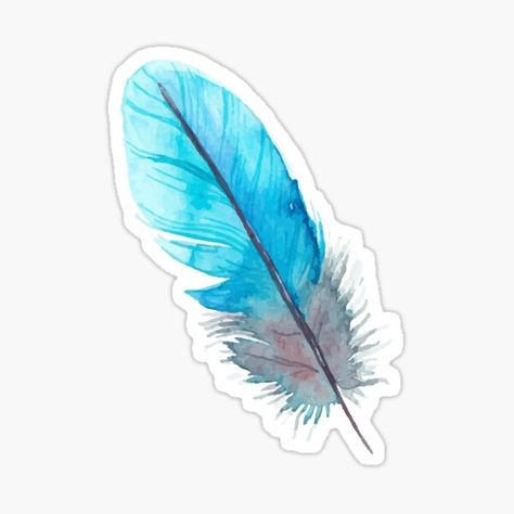 Bohemian Stickers, Feather Watercolor, Feather Stickers, Watercolor Boho, Really Cool Drawings, Cute Laptop Stickers, Wedding Cards Handmade, Iphone Case Stickers, Feather Painting