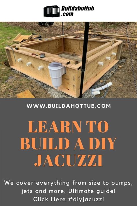 Diy Jacuzzi, Inexpensive Hot Tubs, Build A Hot Tub, Hot Tub Plans, Jacuzzi Ideas, Pool Diy, Tub Design, Hot Tub Designs, Diy Hot Tub