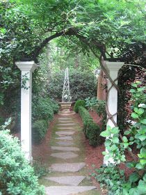 Garden Obelisk, Brick Ranch, Garden Arches, Garden Arbor, Garden Entrance, Garden Walkway, Big Windows, Garden Pathway, Garden Landscape Design