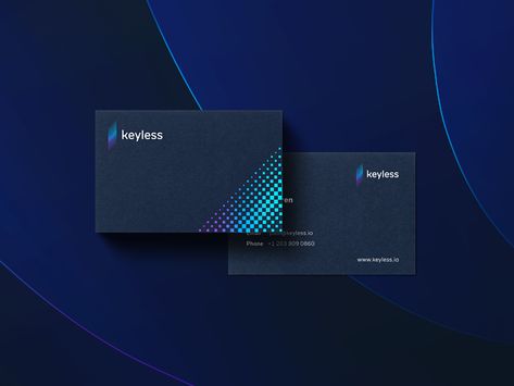 Keyless - business cards by TIE A TIE by Aiste | Dribbble | Dribbble Minimal Logos Inspiration, Logo Design Examples, Business Cards Simple, Programming Tools, Tech Branding, Business Card Design Creative, Business Card Inspiration, Event Branding, Visiting Cards