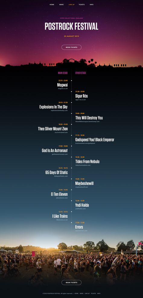 A simple template for the festival line-up page. Artist Lineup Poster, Festival Line Up Design, Music Festival Lineup Poster, Line Up Poster Design, Time Schedule Design, Line Up Poster, Music Festival Poster Design, Lineup Design, Lineup Poster