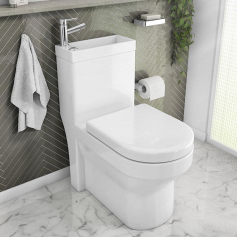 Sink In Toilet, One Piece Toilet Bathroom, All In One Toilet And Sink, Small Toilet With Sink, Toilet Sink Combo Small Spaces, Combined Toilet And Sink Unit, Toilet Basin Combo, Sink On Top Of Toilet, Toilet And Sink Combo