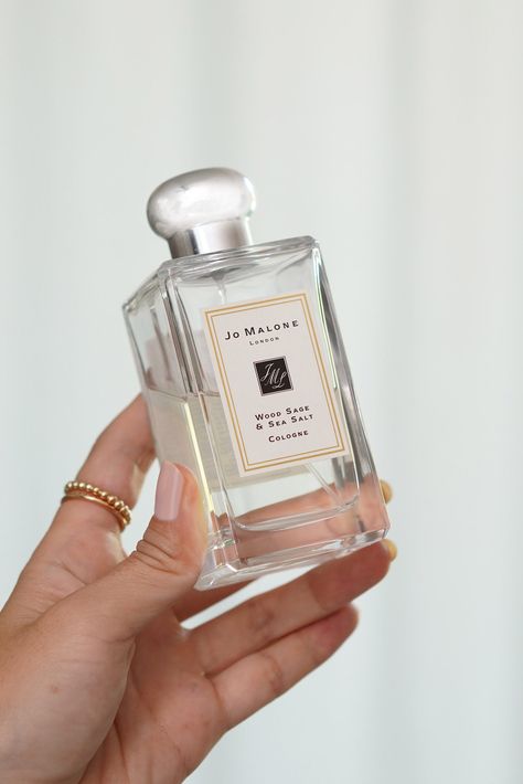 Jo Malone Wood Sage & Sea Salt, Joe Malone Wood Sage And Sea Salt, Wood Sage And Sea Salt Aesthetic, Jo Malone Wood Sage And Sea Salt, Sephora Fragrance, Perfume Wardrobe, Wood Sage And Sea Salt, Joe Malone, Fragrances Perfume Woman