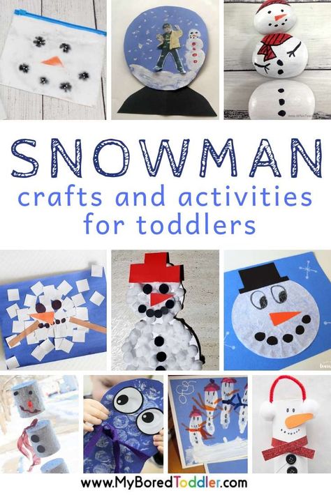 Snowman craft and activities for toddlers - a fun winter craft for toddlers - 1 year olds, 2 year olds, 3 year olds. #myboredtoddler #toddlercraft #wintercraft #wintercrafts #earlylearning #snowman #snowmen #toddleractivity #toddleractivities #wintertoddlers Winter Toddler Activities, Christmas Toddler Activities, Winter Crafts For Toddlers, Christmas Activities For Toddlers, Snowmen Activities, Fun Winter Crafts, Easy Toddler Crafts, Snowman Crafts Diy, Snowman Craft