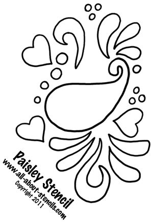 stencils of paisley design | ... This Paisley Stencil in a Stencil Art Project and Find Free Stencils Paisley Drawing, Paisley Stencil, Stencil Font, Stencils Printables, Paisley Art, Reverse Applique, Free Stencils, Rock Painting Patterns, Stencil Templates