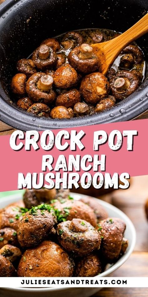 Simple Crockpot Appetizers, Mushrooms Crockpot Recipes, Triple Crockpot Ideas Parties, Crockpot Party Food Crowd Pleasers Main Dishes, Small Crockpot Appetizers, Crockpot Mushroom Recipes, Gameday Crockpot Recipes, Crockpot Party Appetizers, Crockpot Tailgate Recipes