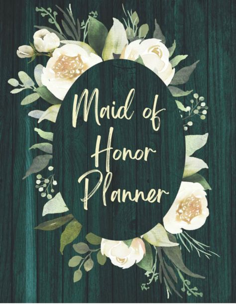 Maid Of Honor Planner: Wedding Organizer for Duties Checklist of Maid or Matron Of Honour | Bachelorette Party and Bridal Shower Planning | Proposal Gifts From The Bride Maid Of Honor Planner, Bridal Shower Planning, Wedding Organizer, Matron Of Honour, Cute Wedding Ideas, Wedding Organization, Proposal Gifts, Maid Of Honor, Bachelorette Party