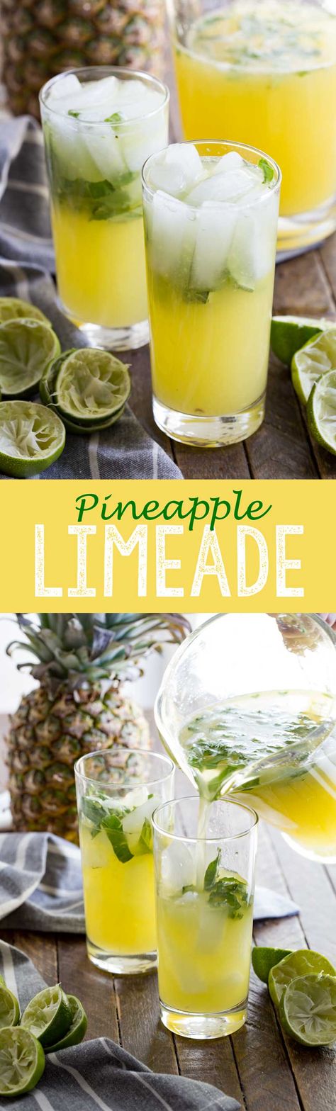 Pineapple Limeade, Limeade Recipe, Tea Drink Recipes, Drink Recipes Nonalcoholic, Milk Shakes, Lemonade Recipes, Punch Recipes, Drinks Recipes, My Career