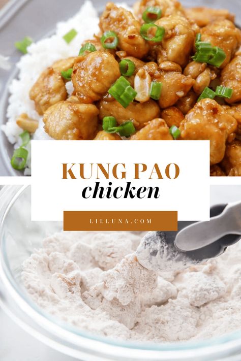 Homemade kung pao chicken is a tasty dinner recipe with a kick! This dish is covered in an amazing sauce and perfectly served over rice. #kungpaochicken #kungpao #chicken #asianchickenrecipe #asian Kung Pao Chicken Recipe, Asian Chicken Recipes, Tasty Dinner, Fun Dinners, Easy Delicious Recipes, Homemade Sauce, Delicious Dinner Recipes, Easy Lunches, Kung Pao