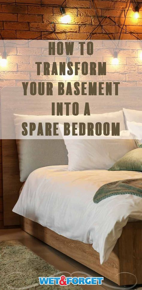 Basement Guest Room Ideas, Unfinished Basement Bedroom, Small Basement Bedroom, Guest Room Ideas, Low Ceiling Basement, Basement Decoration, Small Basement Remodel, Basement Guest Rooms, Dream Basement