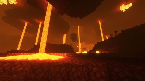 Nether Minecraft Aesthetic, Orange Minecraft Aesthetic, Minecraft Nether Background, Nether Aesthetic, Nether Minecraft, Amazing Minecraft Houses, Minecraft Backgrounds, Minecraft Background, Minecraft Oc