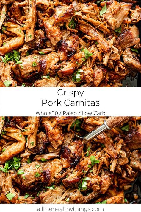 Dinner Recipes Clean Eating, Dairy Free Recipes Easy, Pork Carnitas Slow Cooker, Paleo Pork, Easy Whole 30 Recipes, Carnitas Recipe, Dutch Oven Cooking, Pork Carnitas, Paleo Recipes Easy