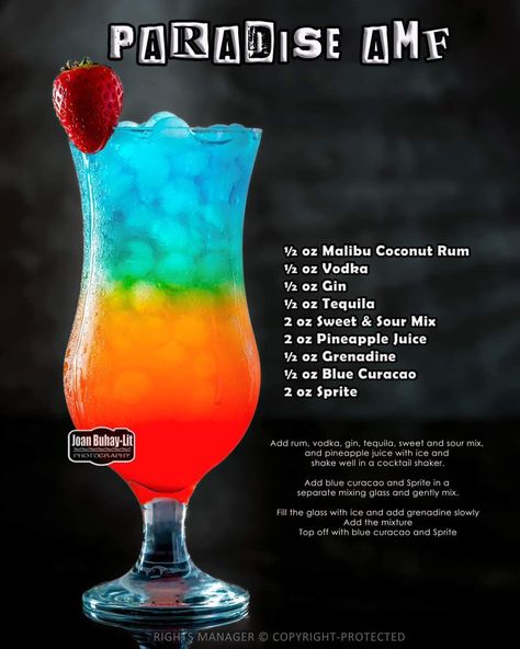 Bartending Drinks, Alcohol Ideas, Paradise Cocktail, Fruity Alcohol Drinks, Bartender Drinks Recipes, Summer Beverages, Yummy Cocktails, Fun Drinks Alcohol, Malibu Coconut