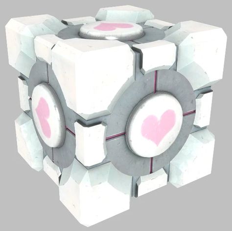 Aperture Science Weighted Storage Cube | Half-Life Wiki | Fandom Companion Cube, Aperture Science, Science Labs, Portal 2, Storage Cube, Cute Pokemon Pictures, Pokemon Pictures, Cube Storage, First Game