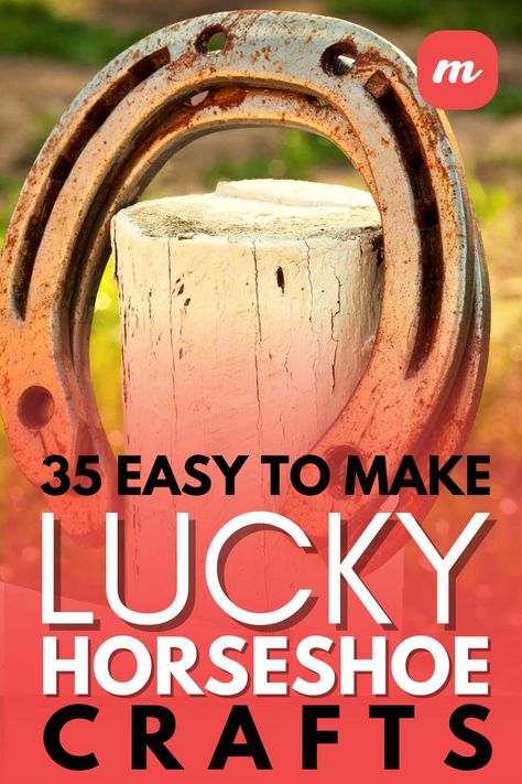 Easy Horseshoe Projects, Western Themed Crafts For Adults, Things Made Out Of Horseshoes, Horse Show Crafts, Diy Western Gift Ideas, Things To Do With Horse Shoes, Horseshoe Crafts Projects Western Decor, Diy Horse Shoe Decor, Old Horse Shoes Ideas