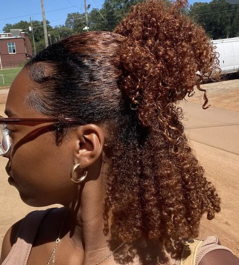 Honey Gold Brown Hair, Honey Brown Dyed Hair, Afro Hair Dye Ideas, Brown Natural Hair Black Women, Colored Natural Hair For Black Women, Honey Brown Hair Black Women, Honey Brown 4c Hair, Dyed Natural Hair Dark Skin, Hair Color Ideas For Black Women