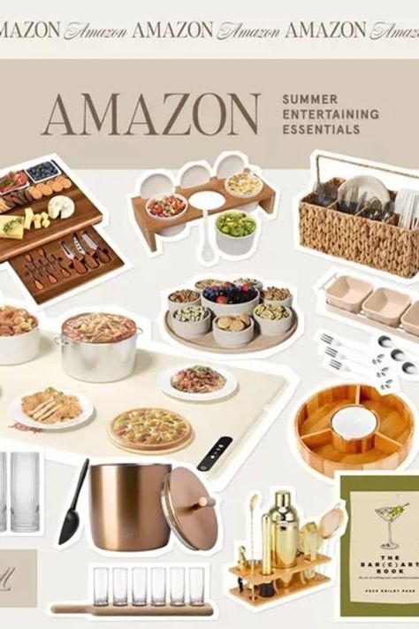 Amazon’s summer entertaining essentials offer everything you need to host memorable gatherings with ease and style. Here are some key items to consider for your summer events and gatherings. Tap to shop! Bartender Kit, Hosting Essentials, Essential Kitchen Tools, Entertaining Essentials, Summer Entertaining, Container Set, Summer Events, Amazon Finds, Lei