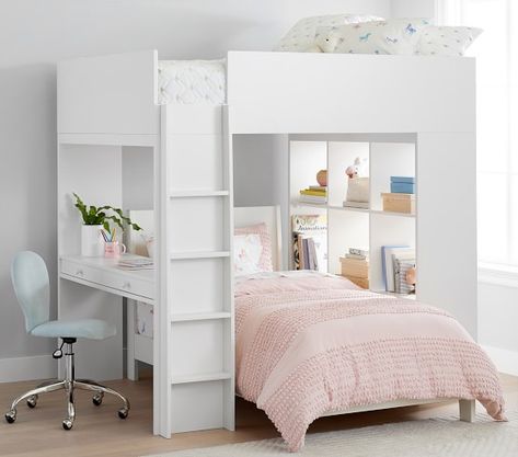 Extra Small Bedroom Ideas, Multipurpose Bed, Lower Bed, Loft Bunk, Bunk Bed With Desk, Bed With Desk, Babies Room, Storage Shelving, Wood Ash