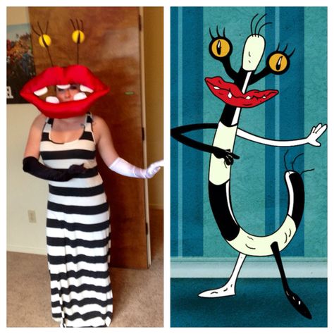 Ahh Real Monsters Costume, Oblina Costume, Aaahhh Real Monsters, Halloween Costumes 90s, Surreal Costume, Enchanted Decor, Custome Ideas, Handmade Halloween Costumes, Happy Halloweenie