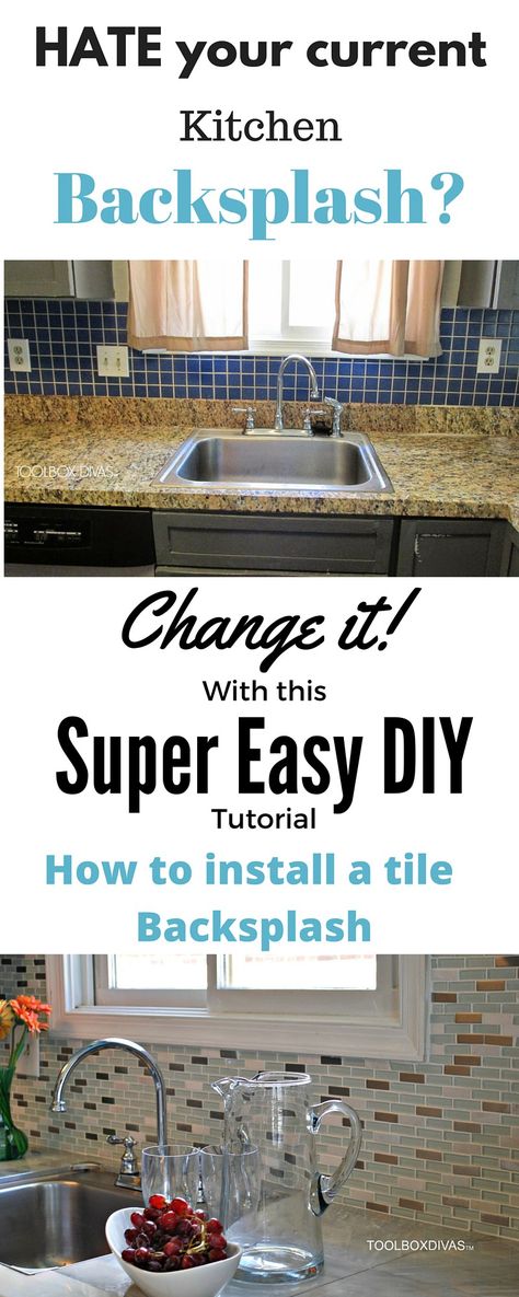 A Super Easy way How to install a kitchen tile backsplash Low Cost Kitchen, Cost Kitchen, Kitchen Tile Backsplash, Backsplash Diy, Diy Wainscoting, Physical Exercise, Kitchen Tile, Kitchen Tiles Backsplash, Updated Kitchen