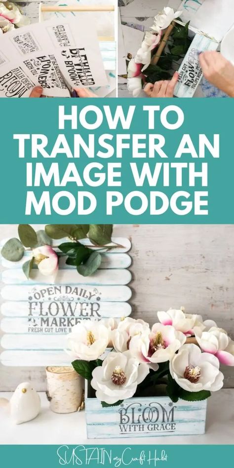 Image Transfer To Wood, Diy Image Transfer, Mod Podge On Wood, Transfer To Wood, Transfer Images To Wood, Transfer Onto Wood, Wood Transfer, Diy Popsicle, Mod Podge Crafts