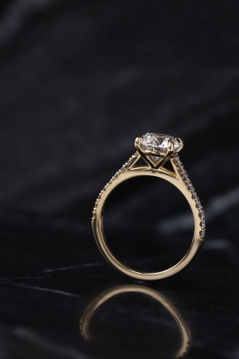 #DiamondRings #Diamonds #LeftSideHeavy #EngagementRings #Jewellery #Engagement #WeddingInspo #RingInspo #CavalierGastown Gold Band Big Diamond Wedding Ring, Wedding Rings Cathedral, Cathedral Setting Ring, Engagement Rings Australia, Cathedral Setting Engagement Ring, Cathedral Ring Setting, Cathedral Engagement Ring, Cathedral Ring, Big Engagement Rings