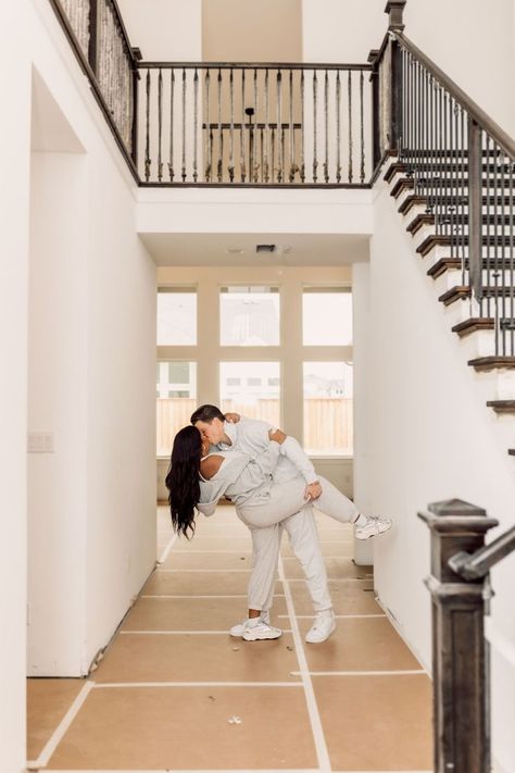 Couple Poses Photoshoot, His And Hers Outfits, Couple First Home, Matching Outfits Couple, First Home Pictures, Couple Photo Ideas, Buying First Home, Poses Photoshoot, New House Announcement