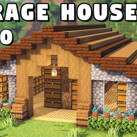 As its name implied, this house is constructed for storage purposes. So it should be built as simplest as possible and minimize mostly decorative stuff. The house consists of primarily wooden material which is an easy resource requirement. The inside can be filled with up to 740 chests, allow to store anything you can collect in Minecraft world. In fact, you can extend it up to a larger size according to your liking. Storage Minecraft, Minecraft Wooden House, Minecraft House Decor, Minecraft Storage, Cottage Minecraft, Minecraft House Ideas, Blossom House, Minecraft World, Minecraft Banner Designs