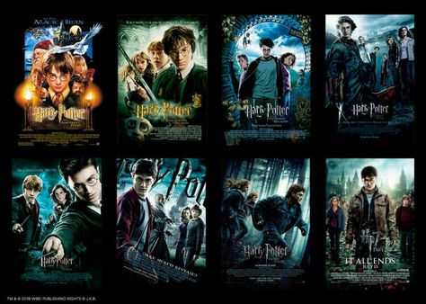 Harry Potter movies in order Harry Potter Movies List, Harry Potter All Movies, Harry Potter List, Harry Potter Movie Quotes, Harry Potter Movie Characters, Logo Harry Potter, Quiz Harry Potter, Harry Potter Movie Night, Movies Wallpaper