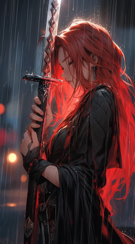 Character art created with Midjourney Ai #Artwork #Character #Fantasy #Anime #cartoon Red Haired Anime Woman, Anime Samurai Woman, Pyra Fanart, Red Hair Female Character Art, Red Hair Anime Woman, Red Haired Angel, Red Hair Cartoon, Female Fanart, Red Hair Anime